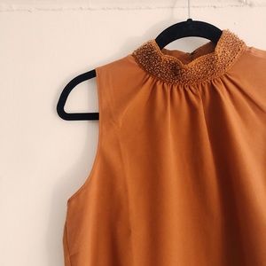 Banana Republic Ochre Sleeveless  Blouse